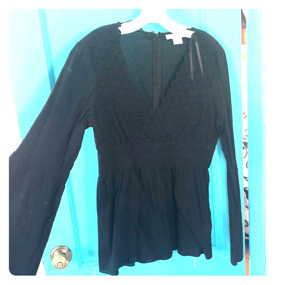 Michael Kors Eyelet waisted blouse